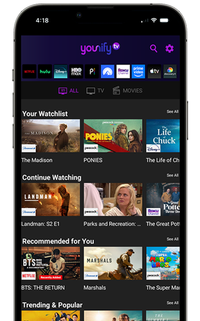 Younify app — powered by Younify Connect API